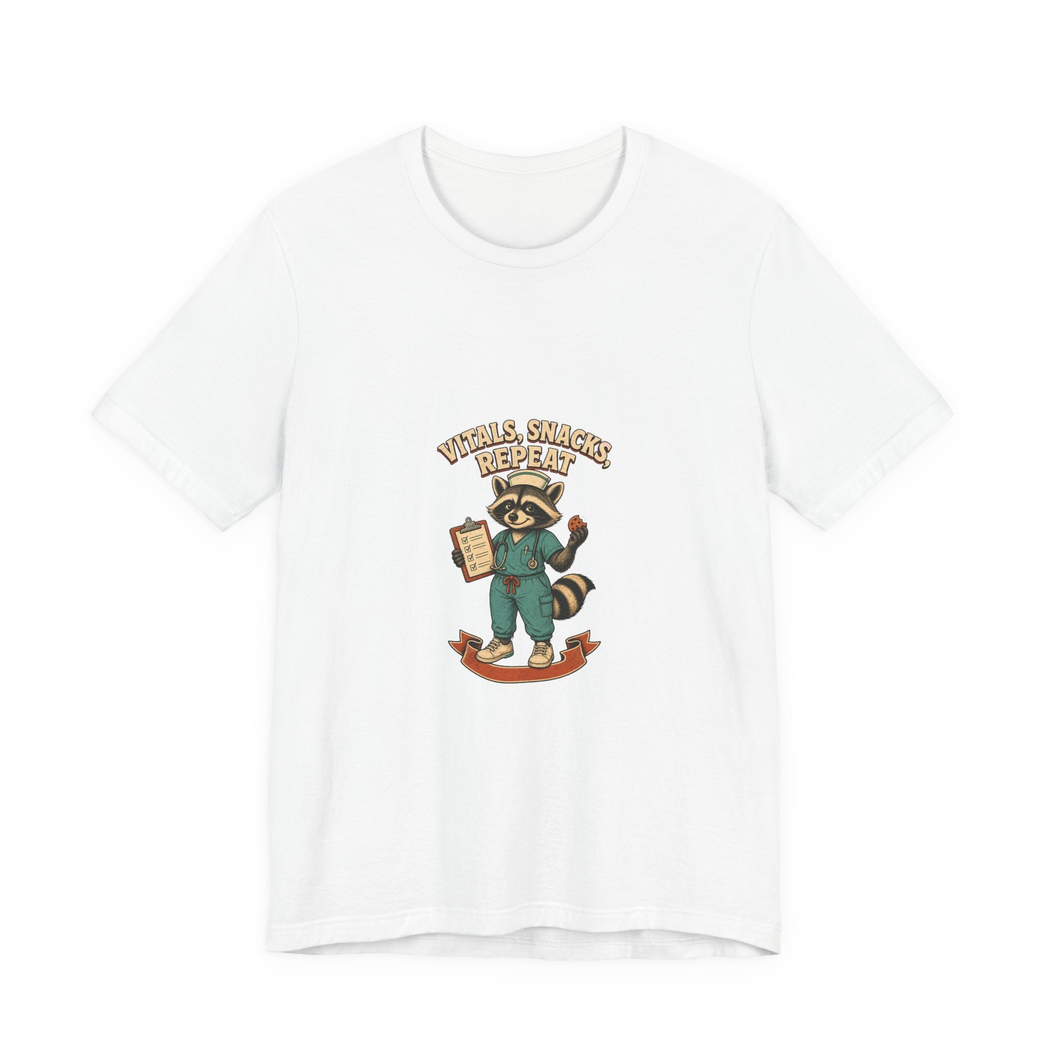 Vitals, Snacks, Repeat Raccoon Nurse Tee
